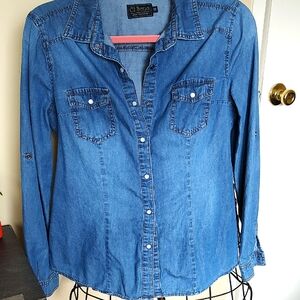 Women's Blue Denim Shirt